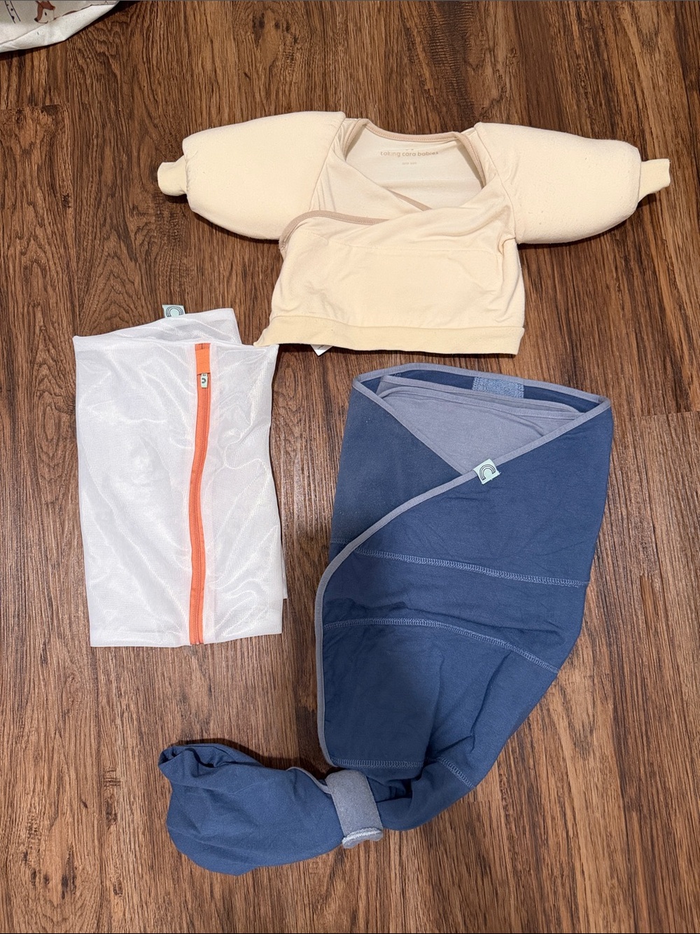 Taking Cara babies b.e.s.t swaddle & jacky swaddle transition jacket